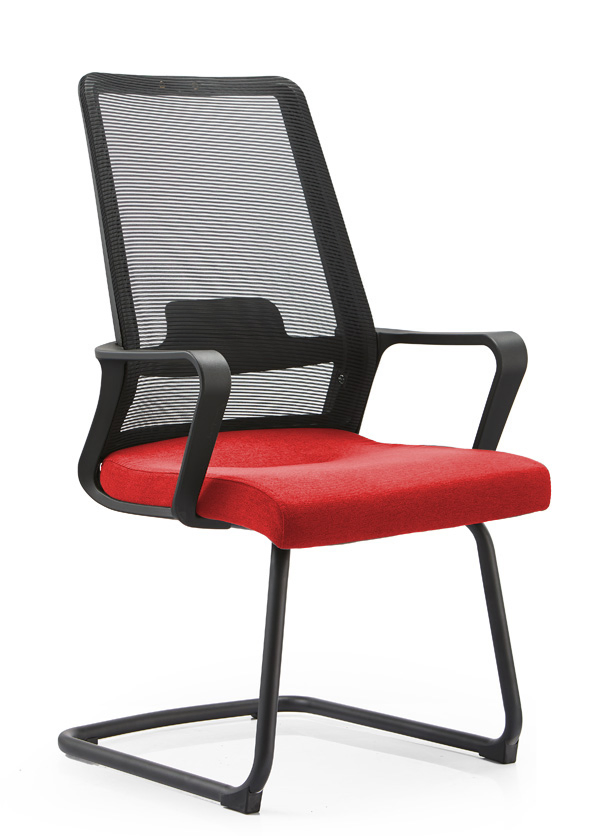 Mesh Task Chair with Fixed Arms &amp; Lumbar Support, Ergonomically Designed Home Office Chair, Height Adjustable Smooth Rolling Chair