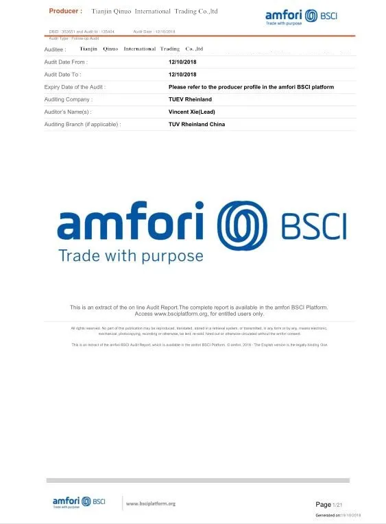 Quality Certificate 2