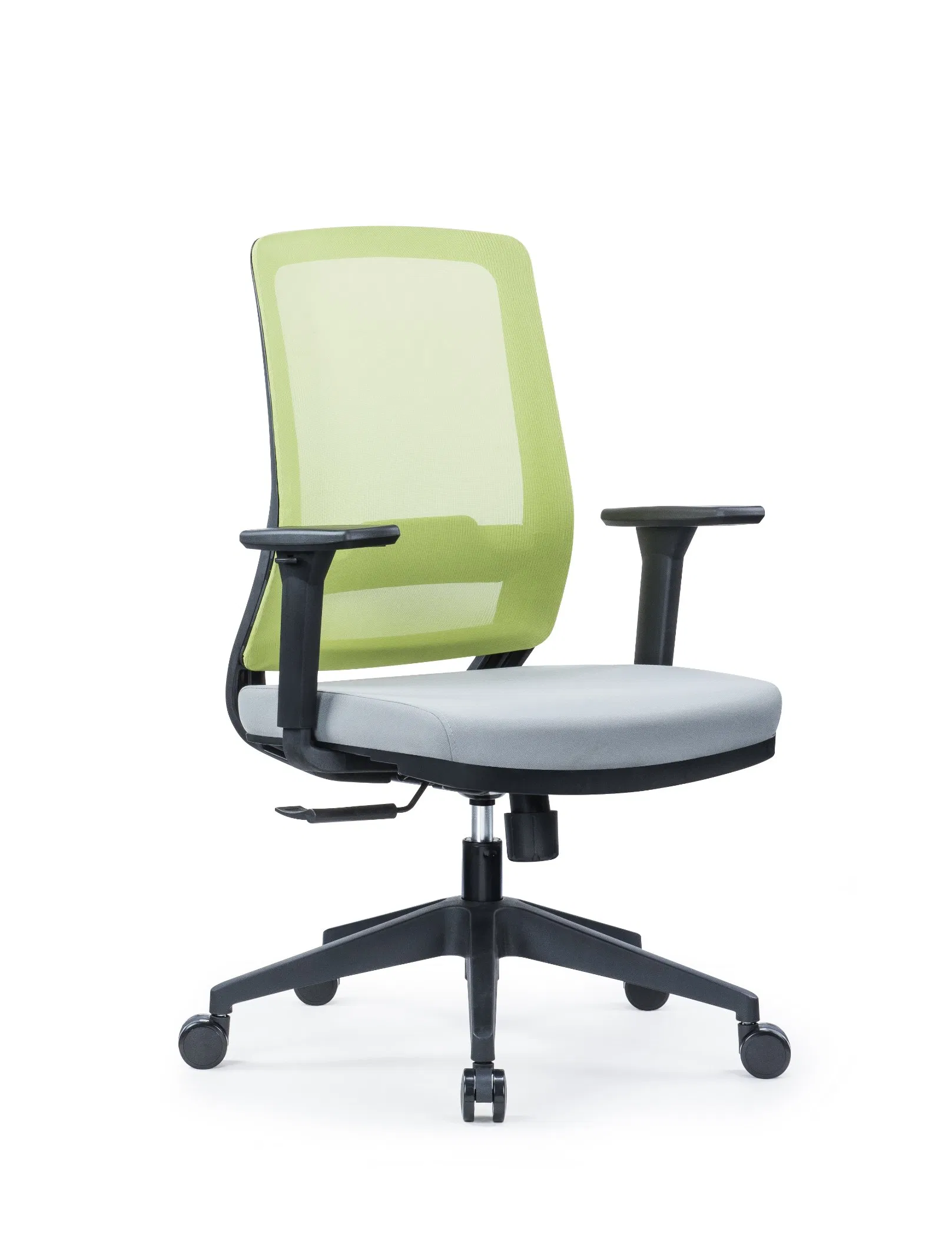 Mesh Task Chair with Fixed Arms &amp; Lumbar Support, Ergonomic Home Office Chair, Height Adjustable Smooth Rolling Chair