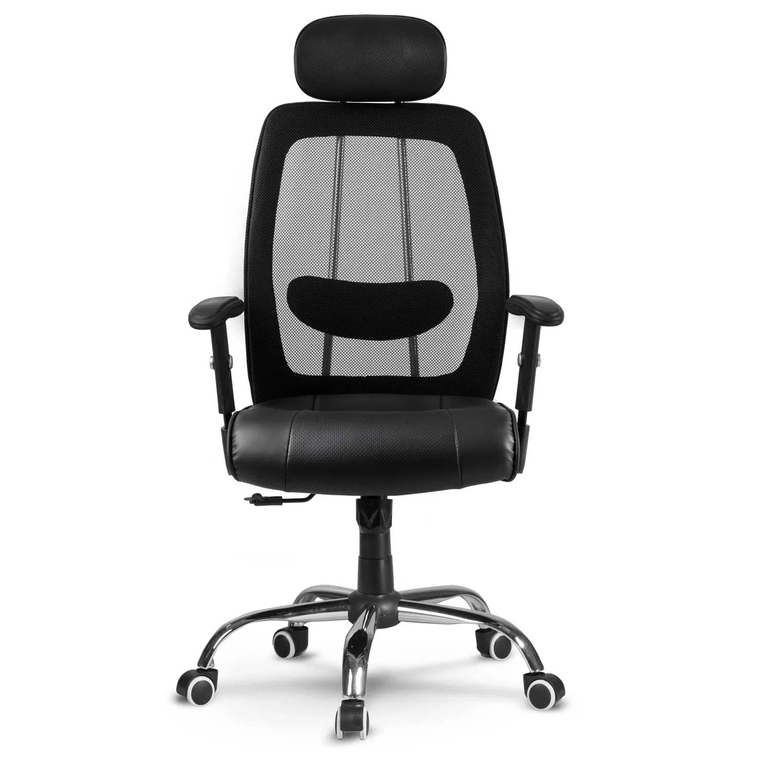 High Back Big and Tall Executive Office Chair PU Leather Desk Chair with Padded Armrests