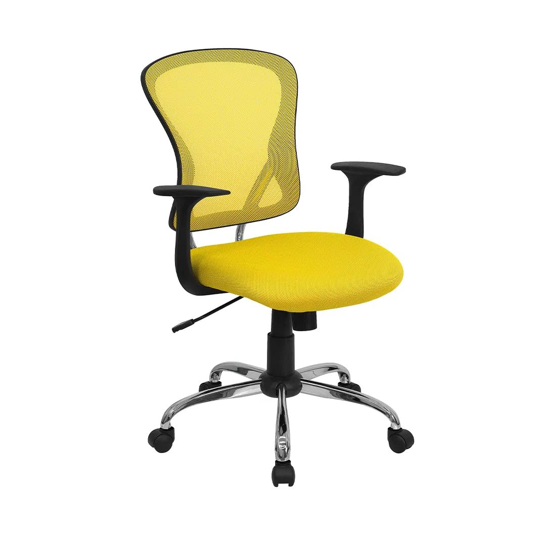 Home Low-Back Mesh Armless Office Desk Task Chair Swivel Rolling Office Chair No Arms for Small Space
