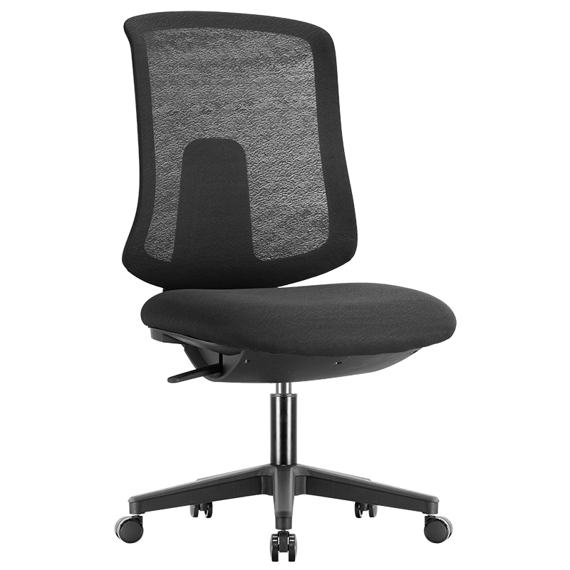 Armless Comfortable Smart Home Office Desk Chair Low Back for Small Space