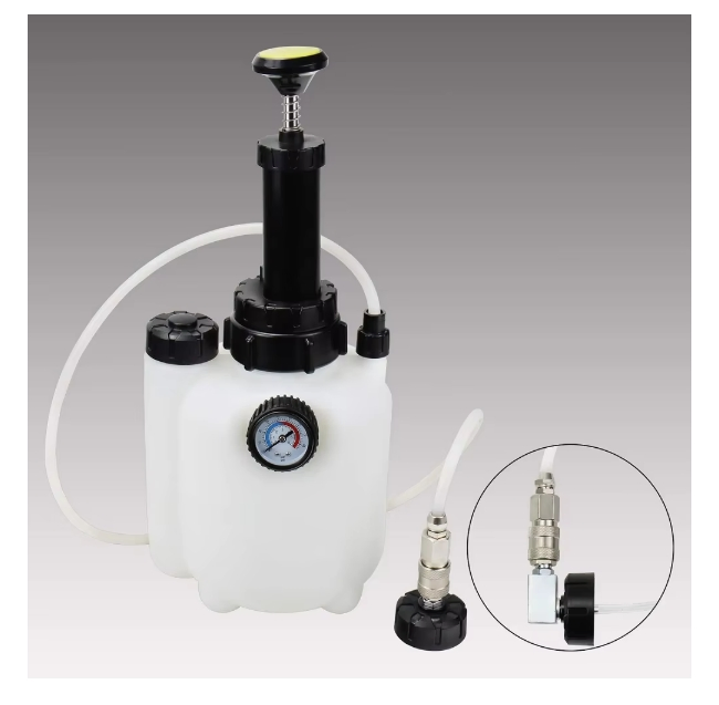 Manual Brake Clutch Fluid Bleeder Kit Oil Change Bleeding Tool Set with 3L Hand Pressure Pump