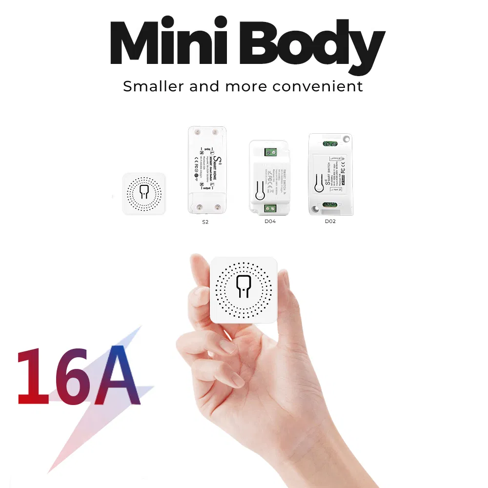 SLS Mini WiFi Smart Switch Module 16A Universal DIY Smart Relay Module