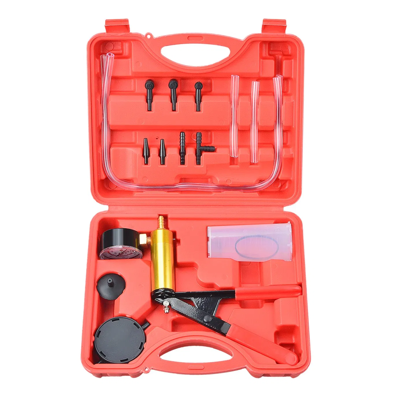 Full Function 2 in 1 Brake Fluid Bleeder Bleeding Vacuum Pump Pressure Gauge Tester