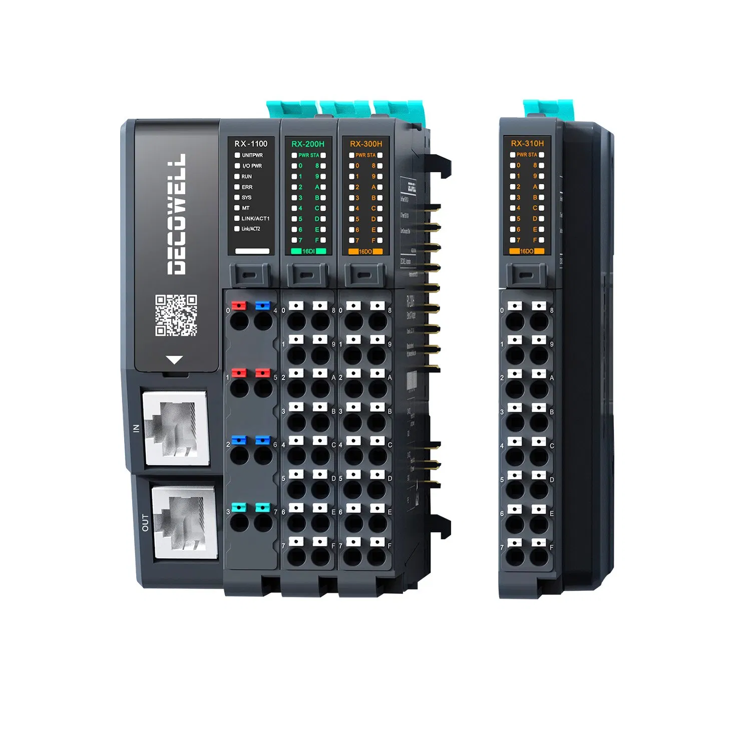 High Performance Expansion IO Module Digital Analog Function Modules , Hot Swappable support Profinet EtherNet/IP CANopen Modbus RTU