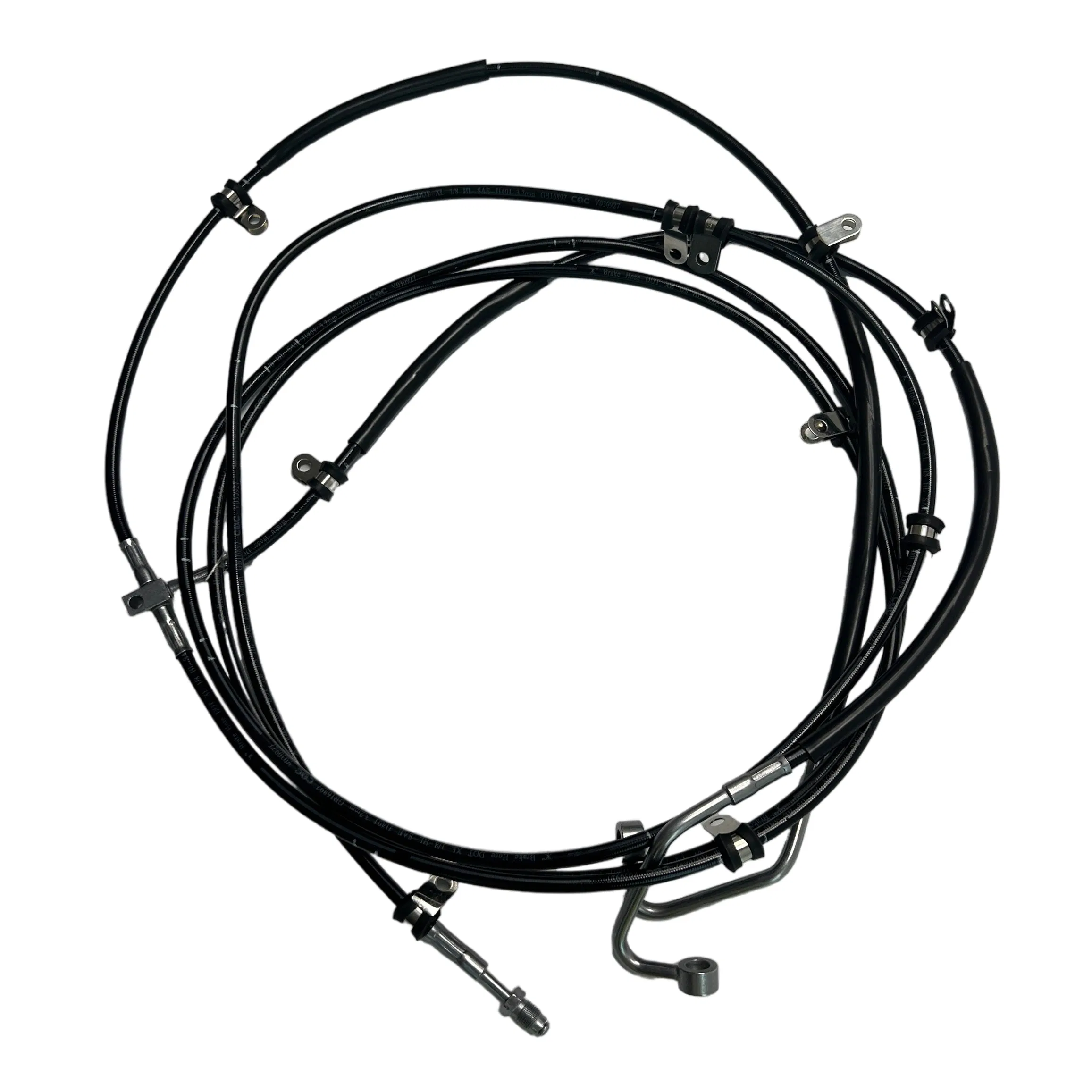 High Quality Flexible Stainless Steel Braided PTFE Brake Hose Fuel Line An3 An4 for Motorcycle ATV Scooter E-Bike Factory Direct