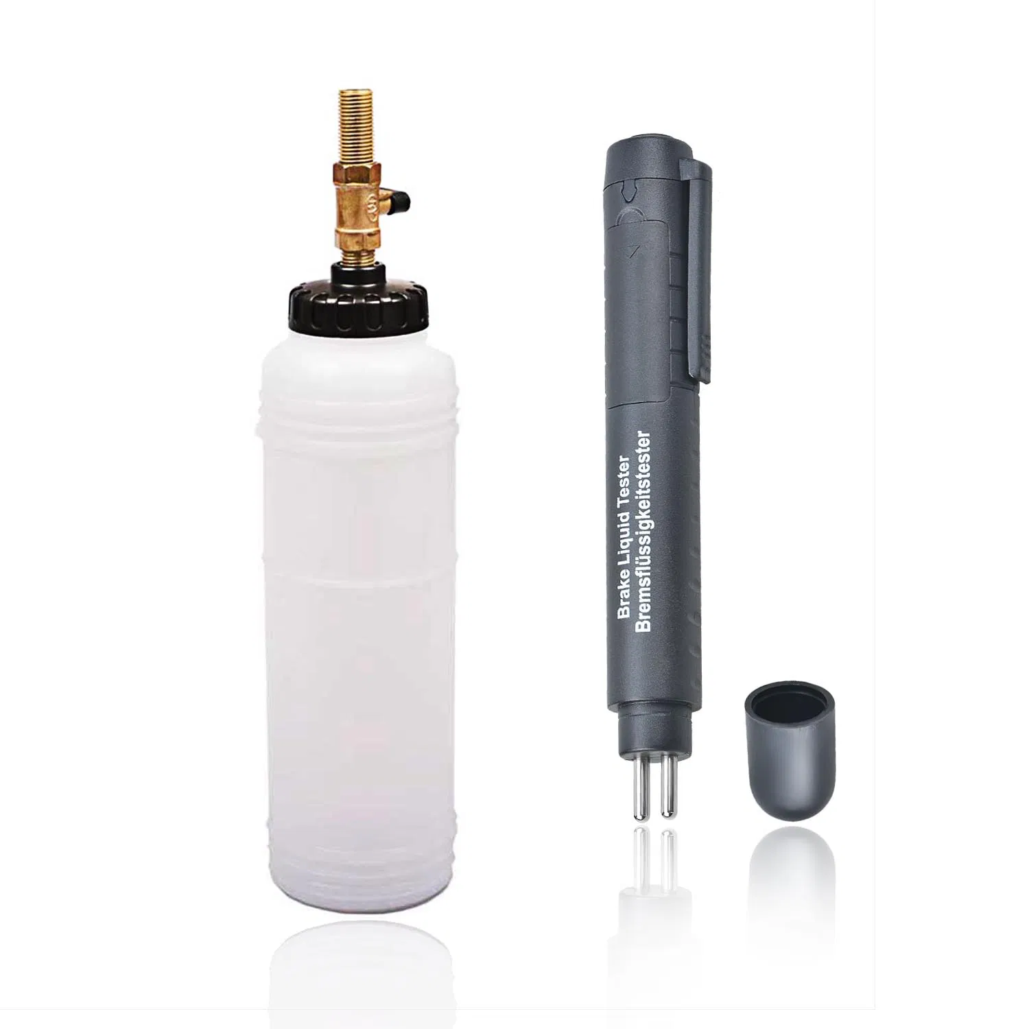 Pneumatic Brake Fluid Bleeder Bleeding Tool with Fluid Oil Tester Pen