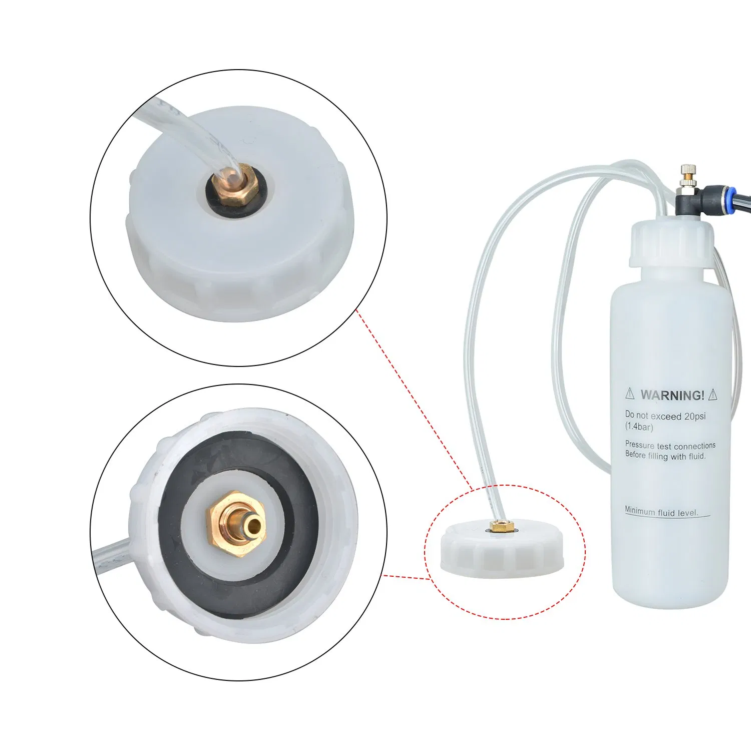 Pneumatic Vacuum Brake and Clutch Fluid Bleeder Tool