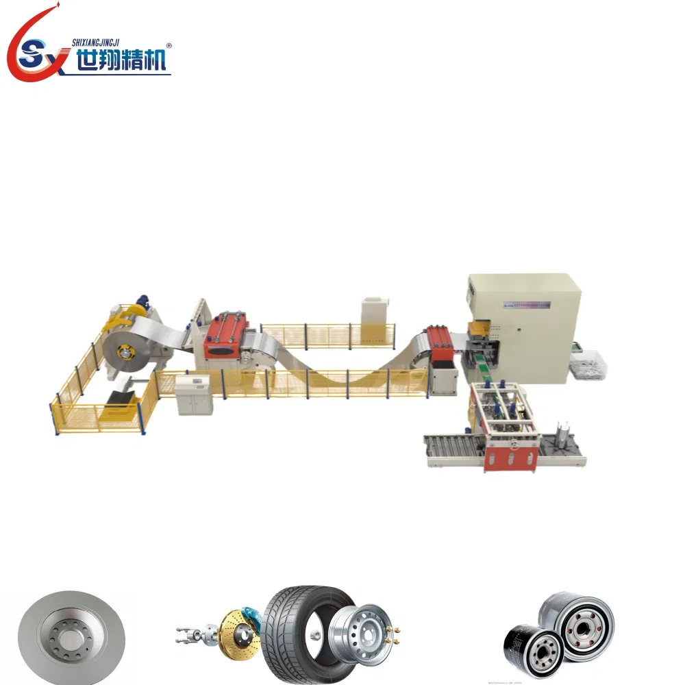 Sx1600X4.5mm Large-Scale Oscillating Blanking Line for Brake Disc Production
