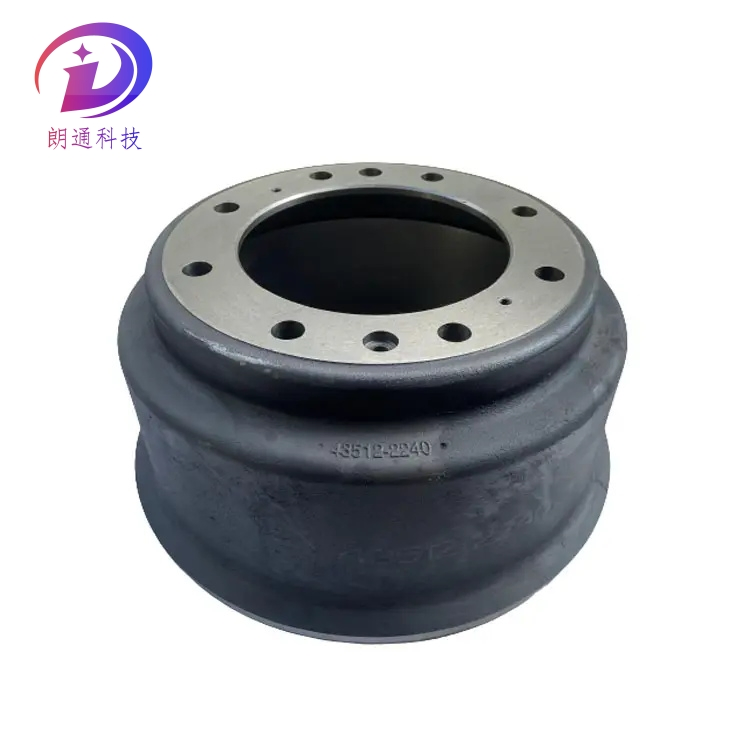 High Quality Ht250 Material Cast Iron Brake Drum for Shacman Truck OEM 43512-1023 43512-1193 43512-2240 43512-2230 43512-3331 43512-4690
