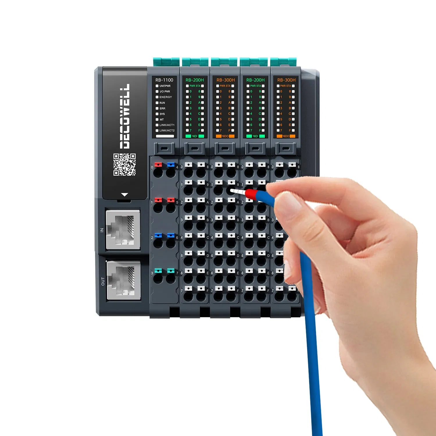 High Performance Expansion IO Module Digital Analog Function Modules , Hot Swappable support Profinet EtherNet/IP CANopen Modbus RTU