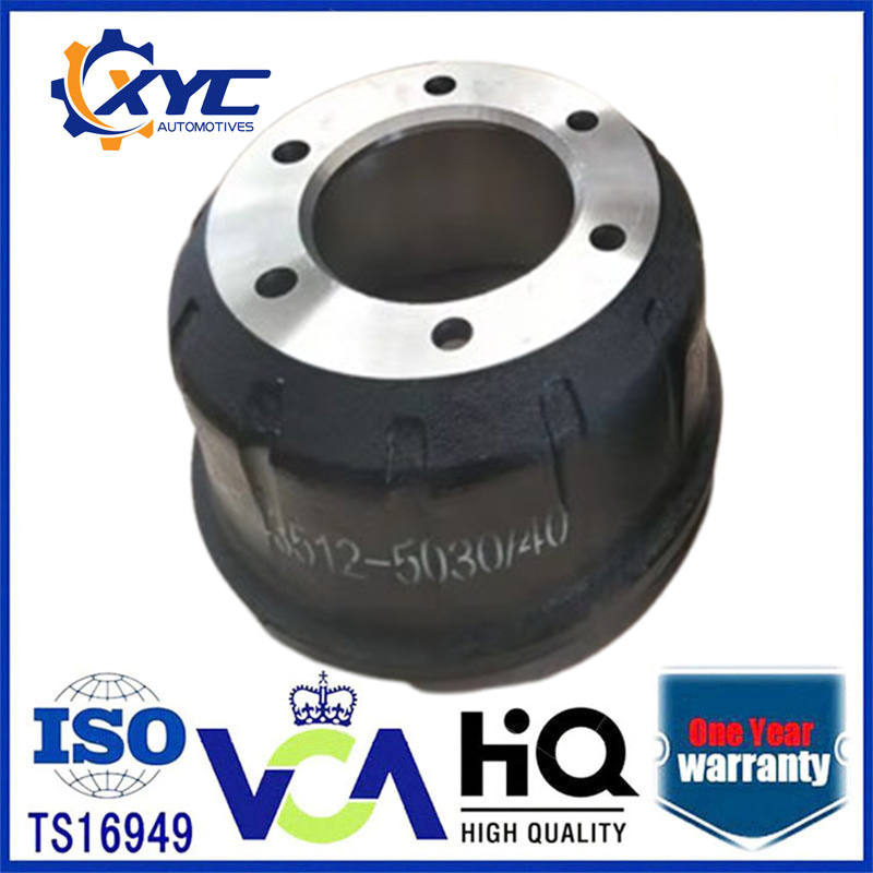 Heavy Duty Bus Semi Trailer Truck Brake Drum for Hino 43512-5030 435125030 43512-5040 435125040