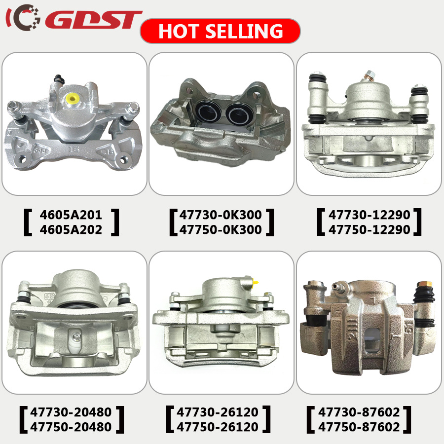 GDST Car Parts Aluminum Front Auto Disc Brake Caliper for Toyota Honda Nissan Mitsubishi Hyundai