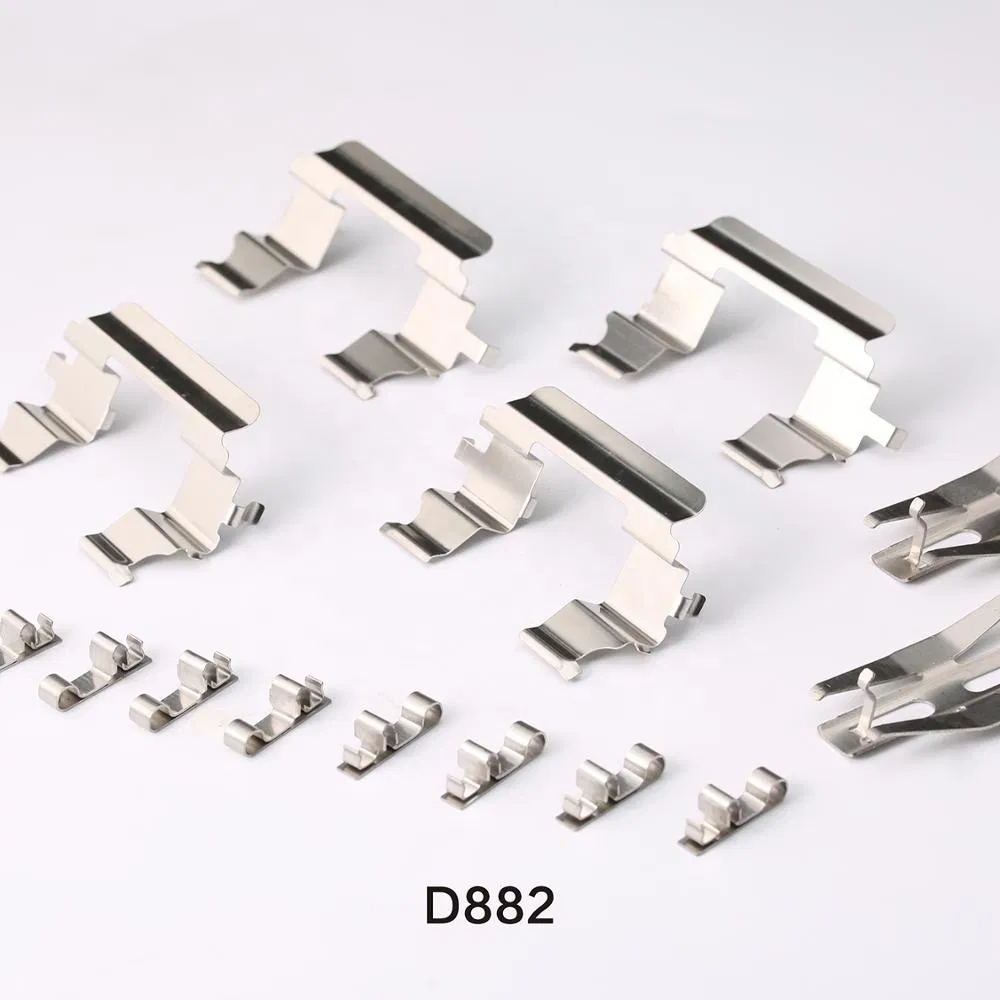 301 Stainless Steel Brake Accessories Abutment Hardware Kits OEM Car Brake Pad Clip Kit