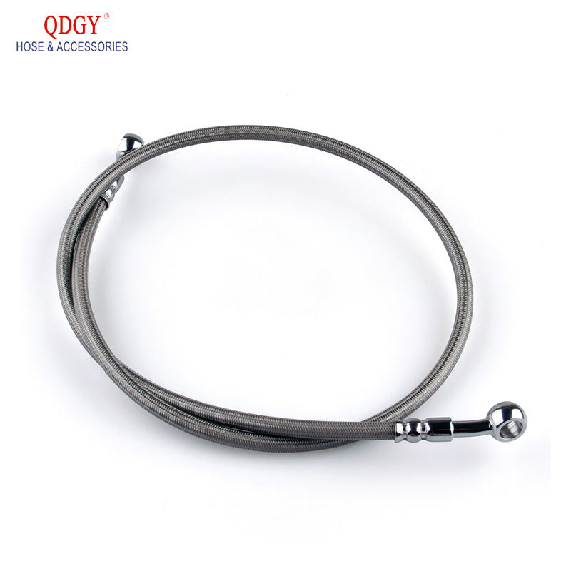 Tusk Front UTV Standard Length Black -Fits: Polaris Ranger Rzr XP 1000 2014-2019 Tefl on PTFE Stainless Steel Braided Brake Cable Hose Pipe Assembly Line