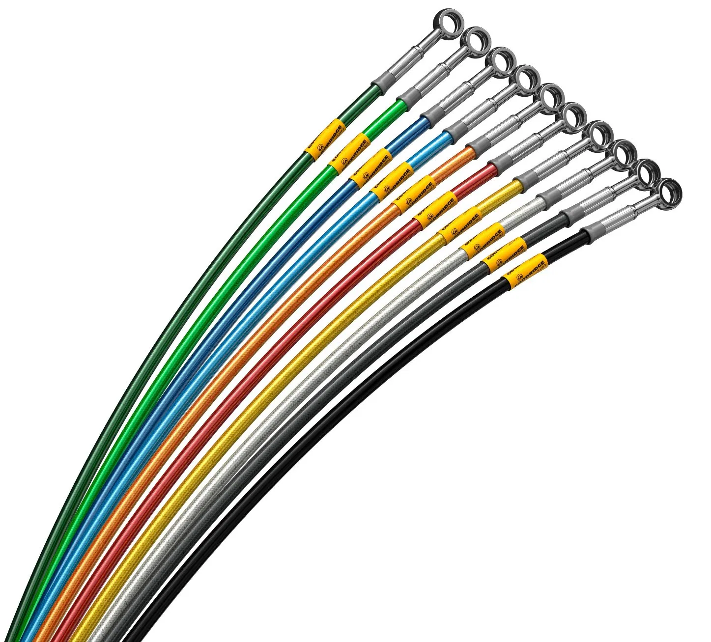 1/8 3/16 Motorcycle Color Cover Racing Car Stainless Steel Braided PTFE Brake Cable Oil Hose Tube Assembly Line