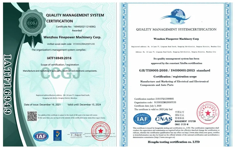 Quality Certification 1