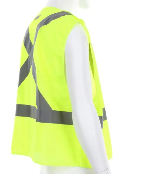China Hi-Vis Lime Safety Vest with Breakaway Design Suppliers, Factory