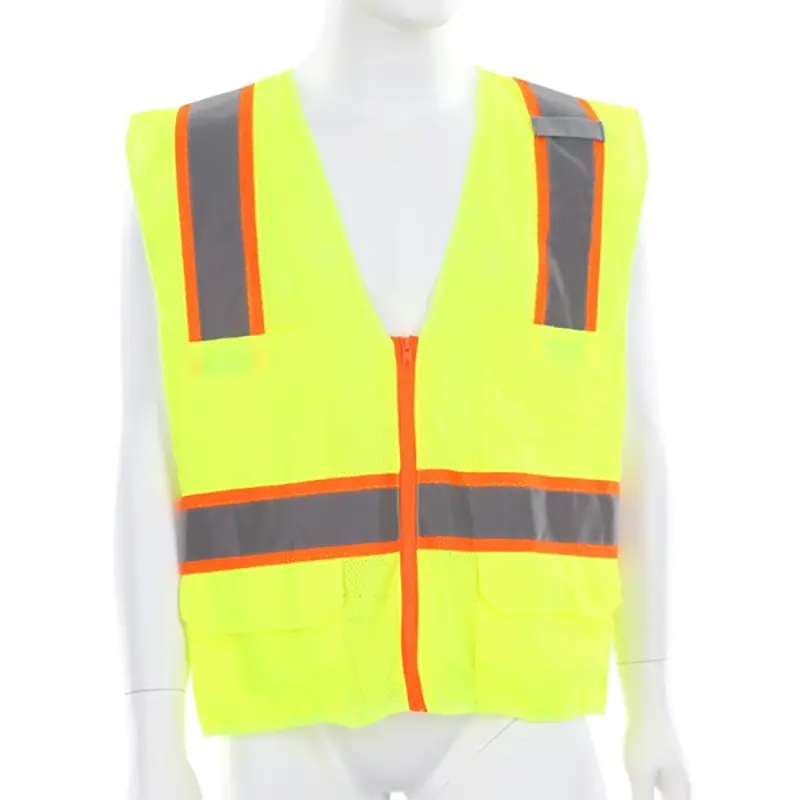 Wholesale Hi-Vis Reflective Lime Safety Vest ANSI/ISEA 107 2020 Type R Class 2Mesh Fabric Manufacturers, Suppliers