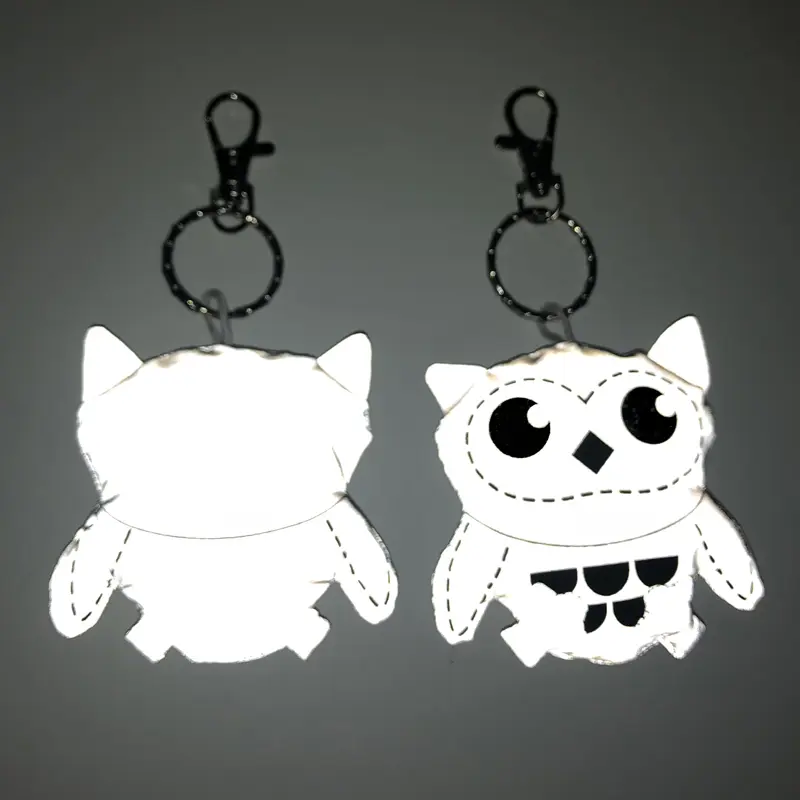 Wholesale Hi Vis Reflex Reflective owl Key chain Supplier, Factories