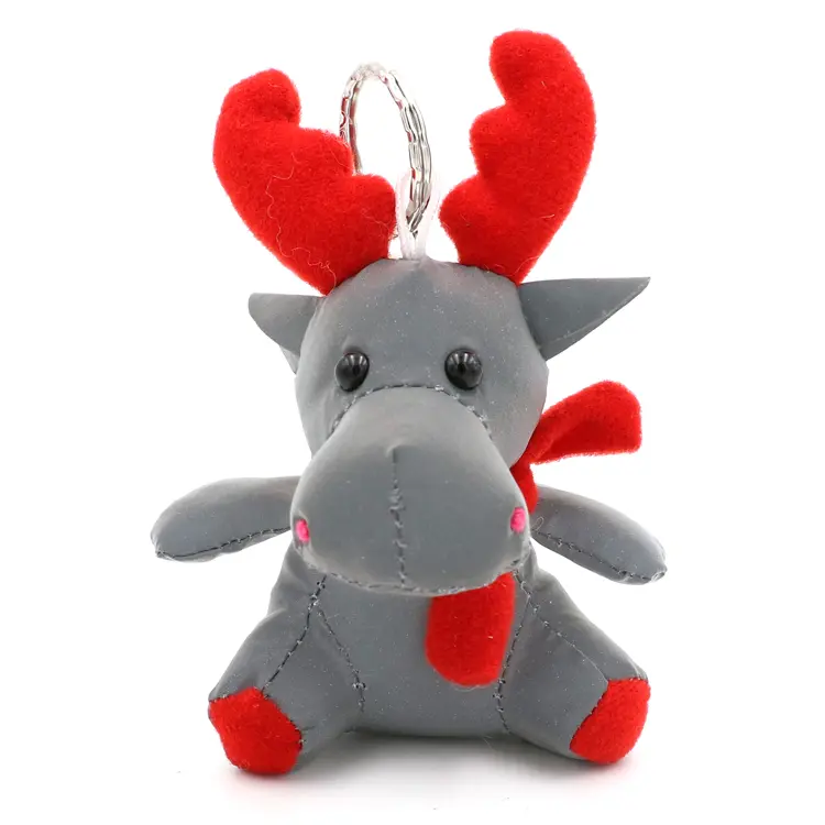 Wholesale Hi Viz Reflex Reflective Elk Toy Hanger For Bag Backpack Supplier, Factories