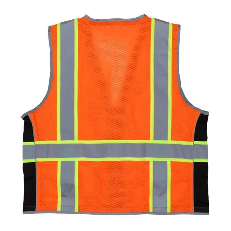 Wholesale High Visibility Zippered Surveyor Safety Vest with 6 Pockets Manufacturers, Factories