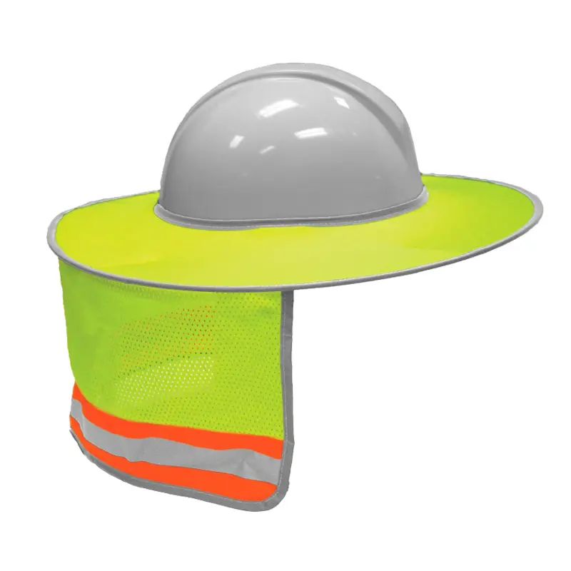 Wholesale High Visibility Unisex Polyester Reflective Full Brim Sun Shield Manufacturers, Factory