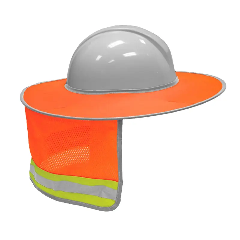 Wholesale High Visibility Unisex Polyester Reflective Full Brim Sun Shield Manufacturers, Factory