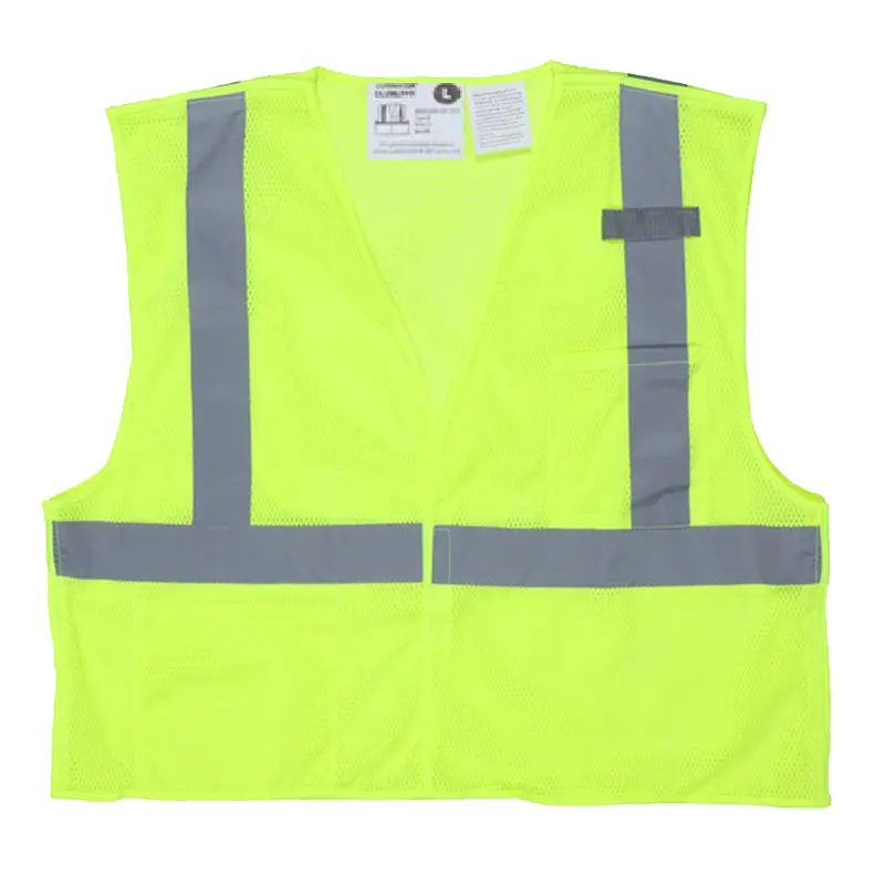 China Hi-Vis Reflective Lime Safety Vest Breakaway Design with Hook and Loop Closures Suppliers, Factories