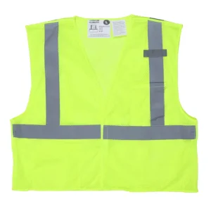 China Hi-Vis Reflective Lime Safety Vest Breakaway Design with Hook and Loop Closures Suppliers, Factories