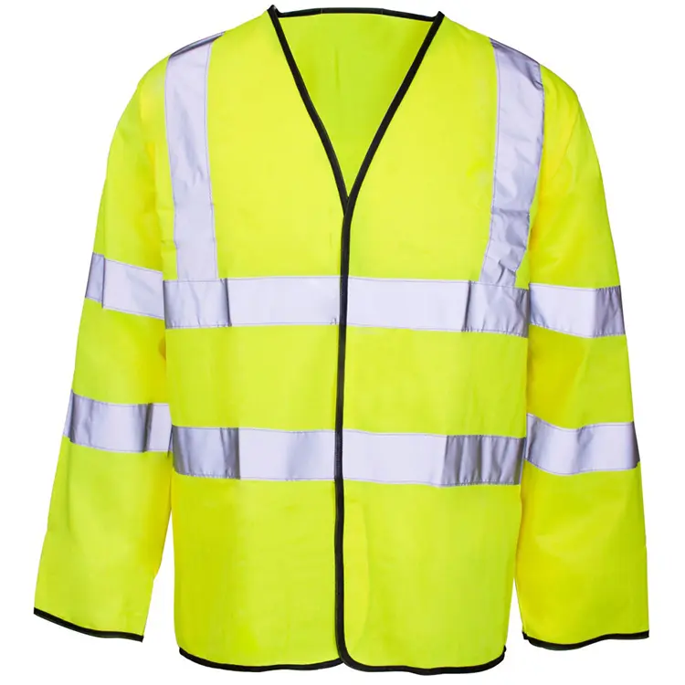 China Hi Viz Long Sleeve Reflective Safety Vest EN ISO 20471 Class 2 Manufacturers, Factories
