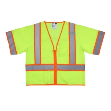 Hi-Vis Reflective Lime Mesh Safety Vest ANSI/ISEA 107 2020 Type R Class 3