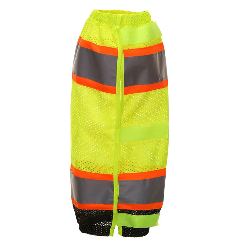China High-Visibility Solid Waterproof Leg Gaiters Yellow/Green Suppliers, Factory