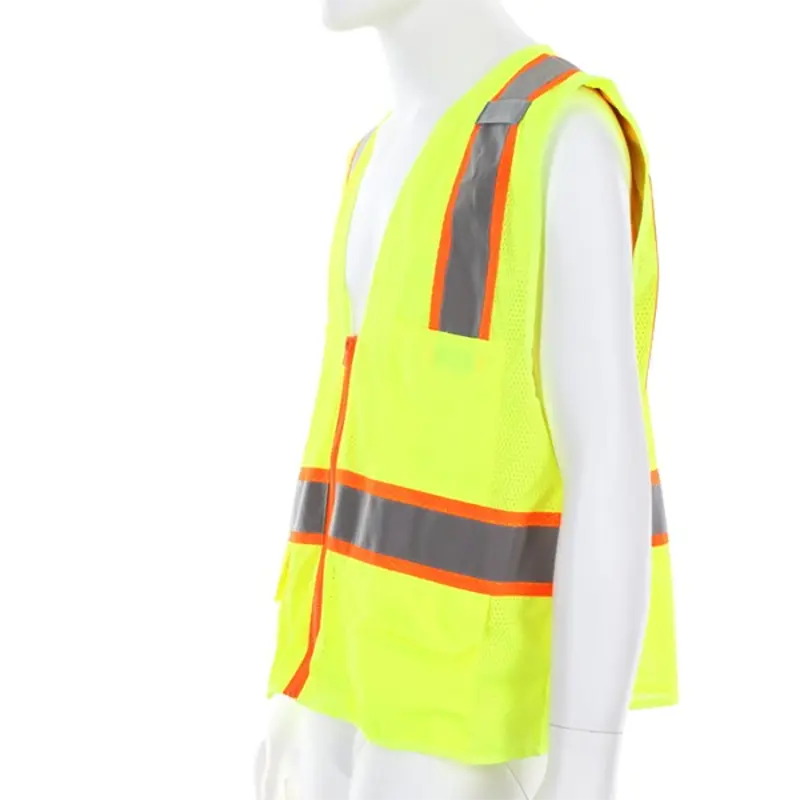 Wholesale Hi-Vis Reflective Lime Safety Vest ANSI/ISEA 107 2020 Type R Class 2Mesh Fabric Manufacturers, Suppliers