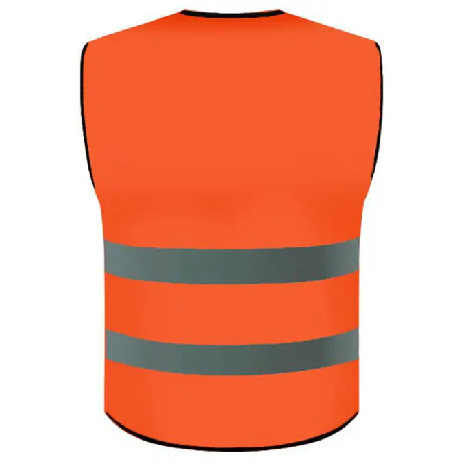 China Hi Vis Yellow Orange Reflective Safety Vest with Zipper Closure Manufacturers, Factory