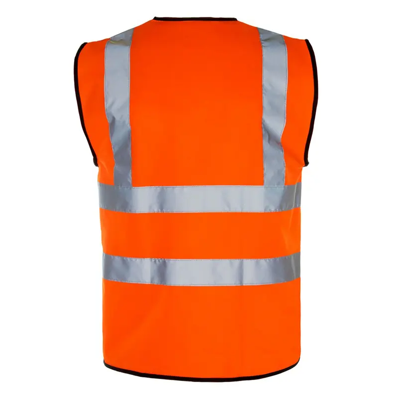 Wholesale Hi Viz Waistcoat Yellow Orange Reflective Safety Vest with Hook and loop front closure Suppliers, Supplier