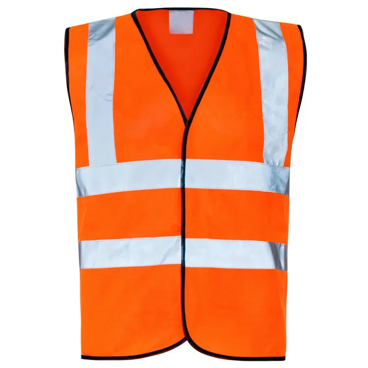 Wholesale Hi Viz Waistcoat Yellow Orange Reflective Safety Vest with Hook and loop front closure Suppliers, Supplier