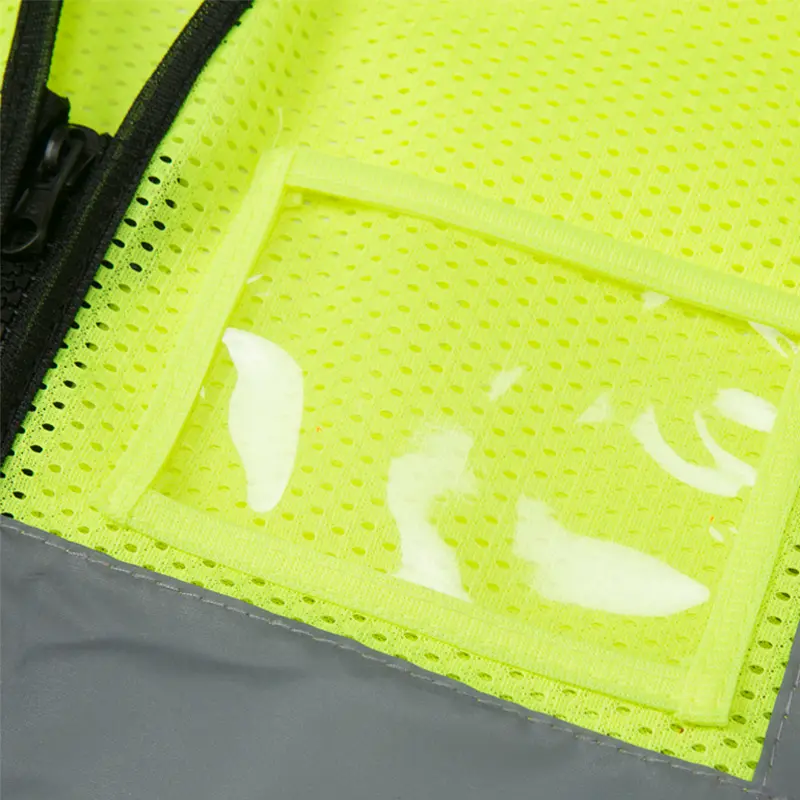 Wholesale High Visibility Reflective Safety Vest with Pockets Sliver Strip for Men and Women Suppliers, Factories