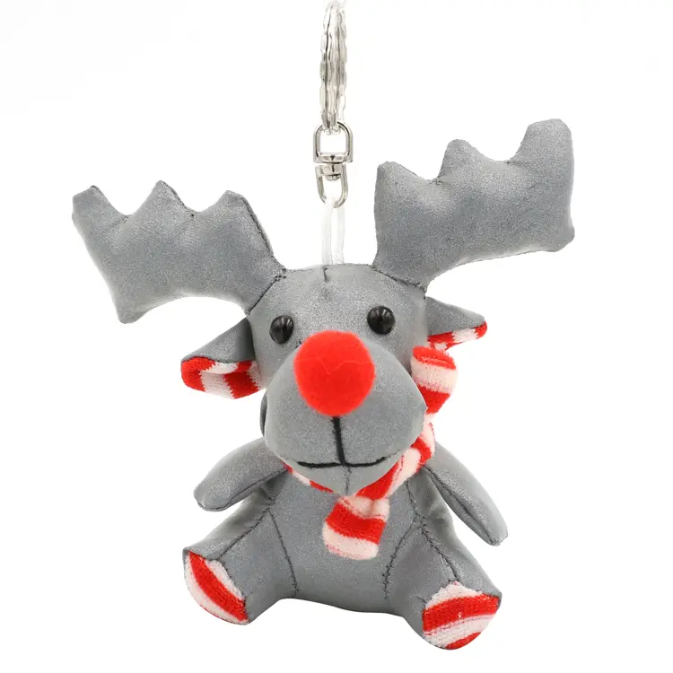 Wholesale Hi Viz Reflex Reflective Elk Toy Hanger For Bag Backpack Supplier, Factories