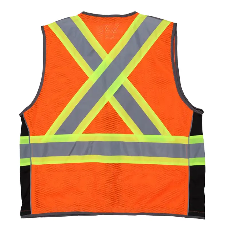 Wholesale Hi-Vis Reflective Orange Surveyor Safety Vest with 6 pockets Manufacturers, Suppliers