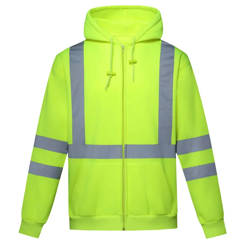 Wholesale Hi Vis Reflective  Class  3 100% Poly Thermal-Lined Hooded Sweatshirt Supplier, Factories