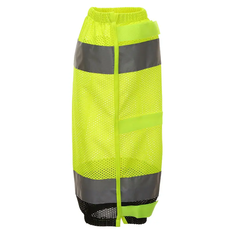 China Hi Viz Reflective Yellow Orange Safety Leg Gaiters for Enhanced visibility Manufacturers, Factory