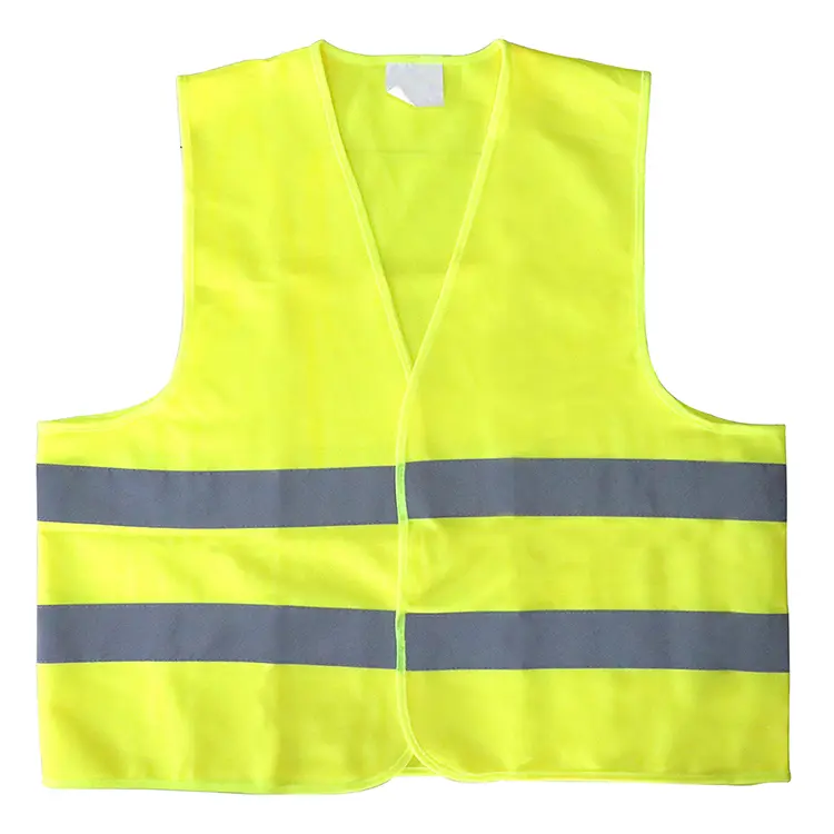 China EN ISO 20471 Class 2 Orange Yellow High Visibility Safety Vest with Reflective Tapes Manufacturers, Factory