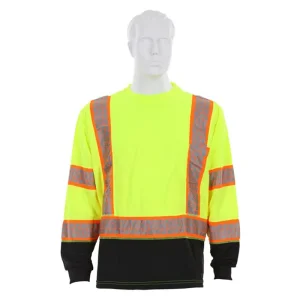 China Class 3 Hi-Vis long sleeve Safety Work T-Shirts Suppliers, Supplier