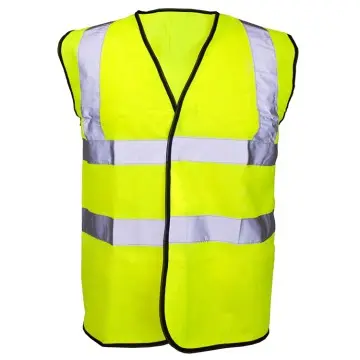 Hi Viz Waistcoat Yellow Orange Reflective Safety Vest with Hook and loop front closure