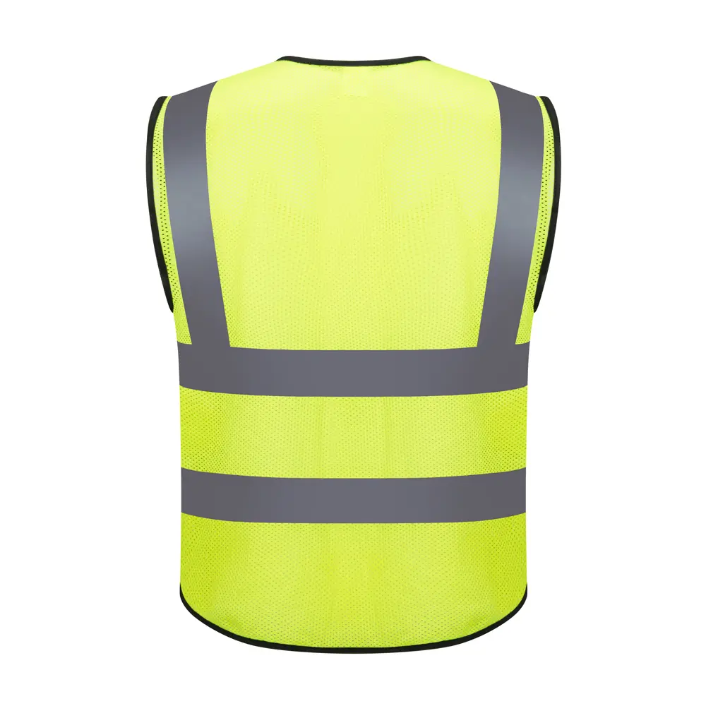 Wholesale High Visibility Reflective Safety Vest with Pockets Sliver Strip for Men and Women Suppliers, Factories