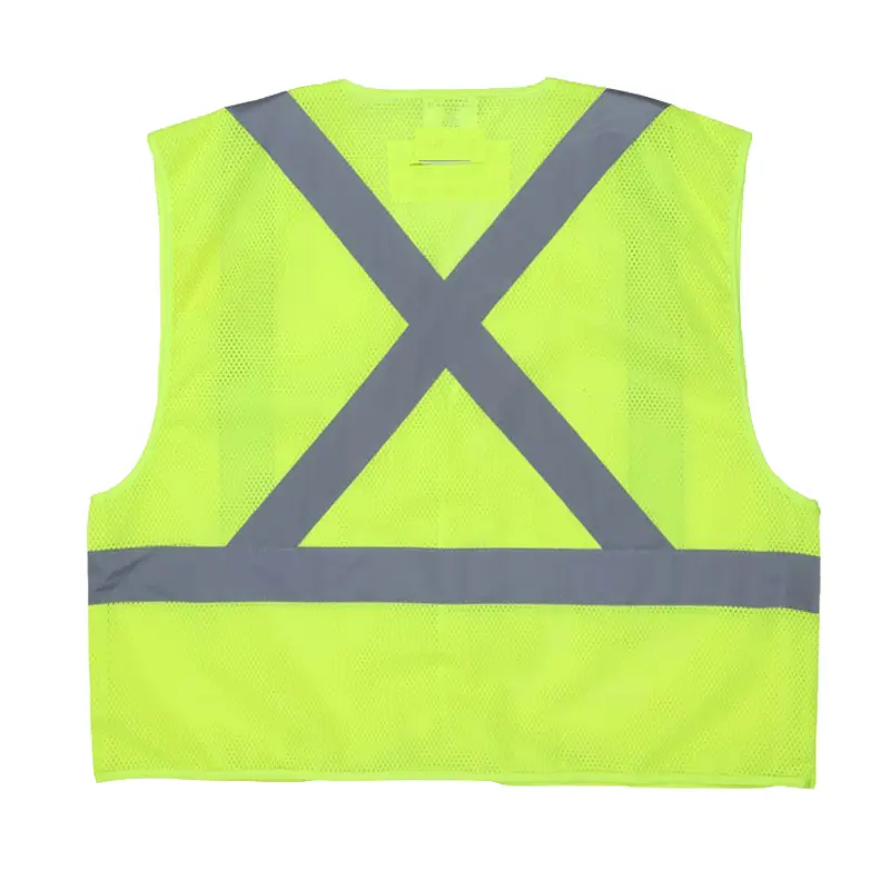 China Hi-Vis Lime Safety Vest with Breakaway Design Suppliers, Factory