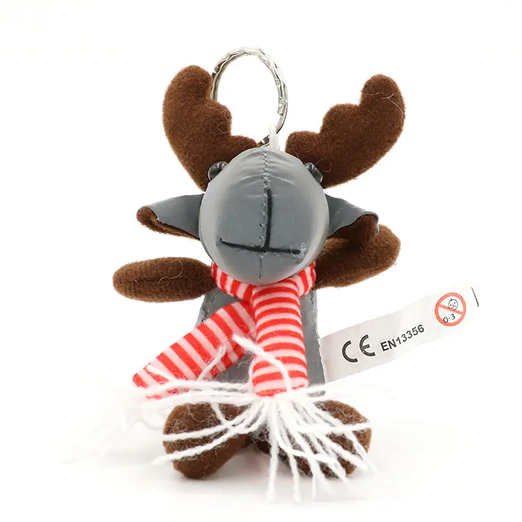 Wholesale Hi Viz Reflex Reflective Elk Toy Hanger For Bag Backpack Supplier, Factories
