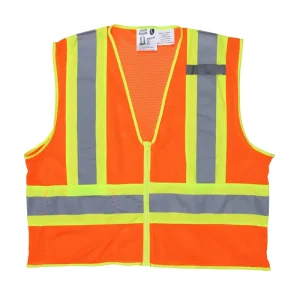 China Hi-Vis Reflective Orange Safety Vest with Silver Stripes Manufacturers, Suppliers